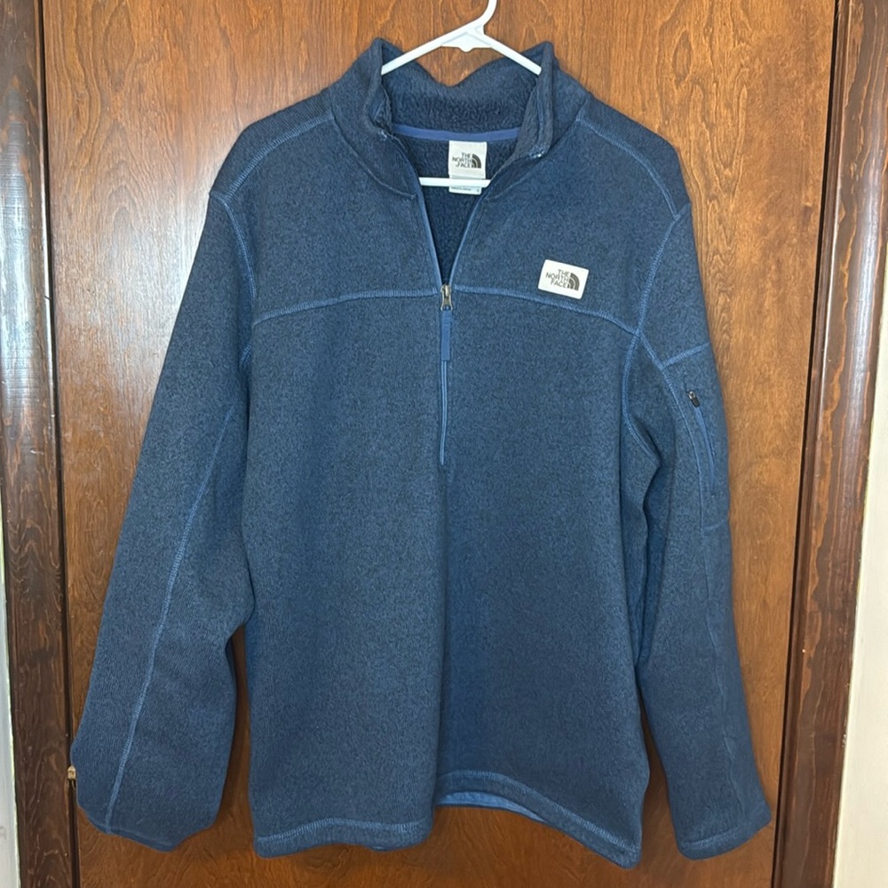 The North Face Men's Blue Half-Zip Sweater | Size Large | Like New